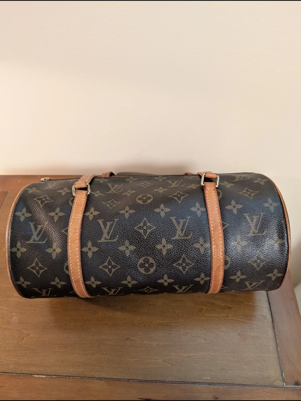 Louis Vuitton Monogram Barrel Bag in Brown and Tan